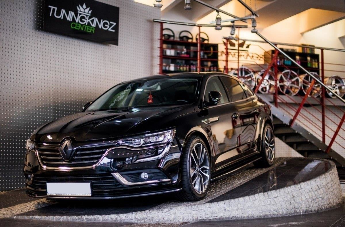 Street+ Spoilerlippe Front Ansatz passend für Renault Talisman  schwarz Hochglanz – Ansicht 1