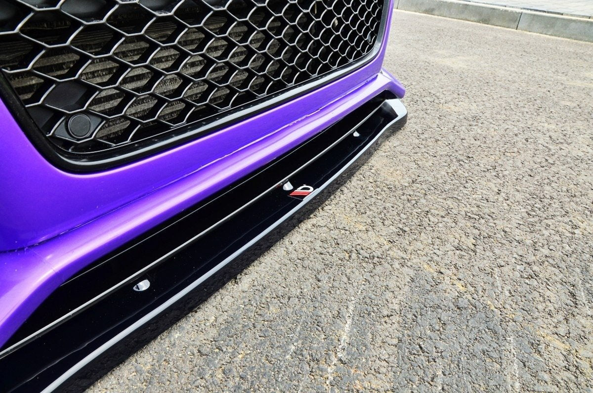 Street+ Spoilerlippe Front Ansatz passend für Audi RS5 8T / 8T FL  schwarz Hochglanz – Ansicht 4