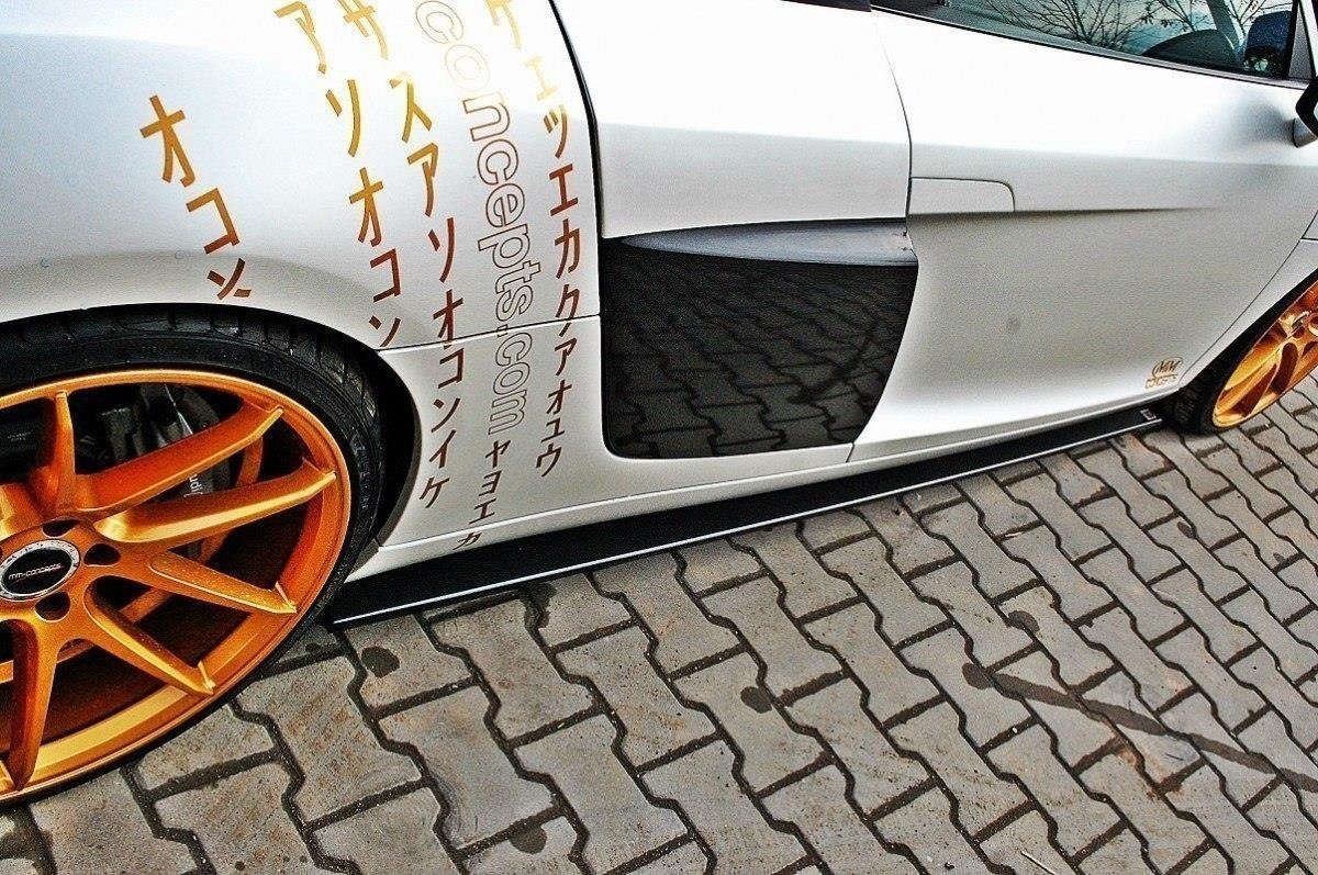 Street+ Seitenschweller Leisten passend für Audi R8 Mk.1 schwarz Hochglanz – Ansicht 3