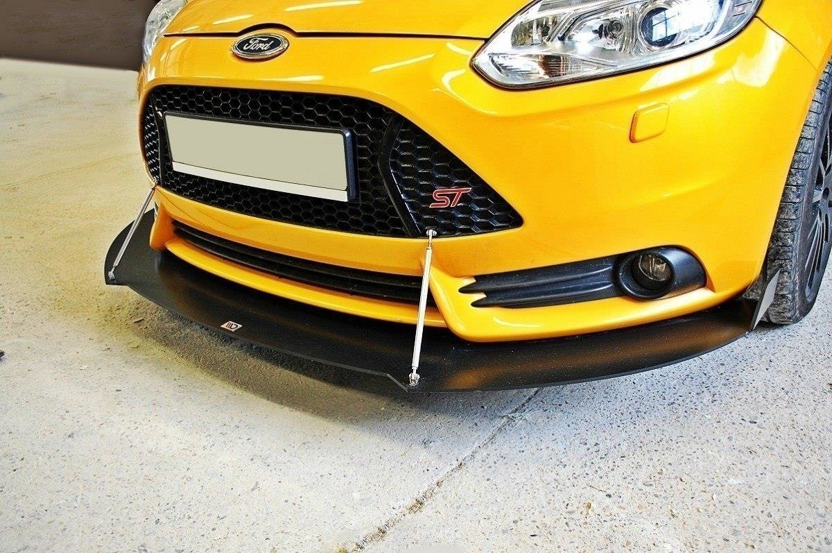 Sport Street+ Spoilerlippe Front Ansatz V.2 passend für Ford Focus ST Mk3 – Ansicht 1