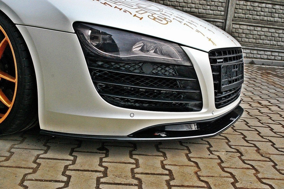 Street+ Spoilerlippe Front Ansatz passend für Audi R8 Mk.1 schwarz Hochglanz – Ansicht 3