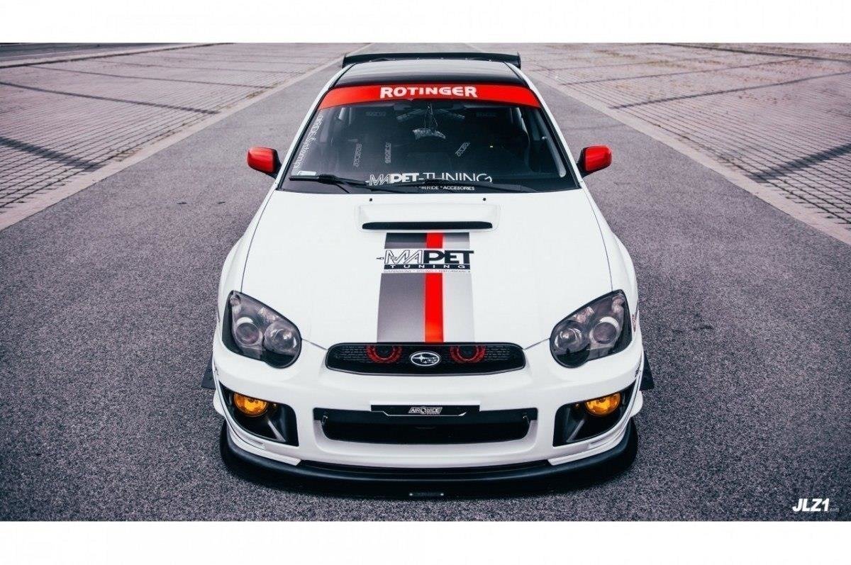 Racing Street+ Spoilerlippe Front Ansatz passend für Subaru Impreza WRX STI (BLOBEYE) – Ansicht 4