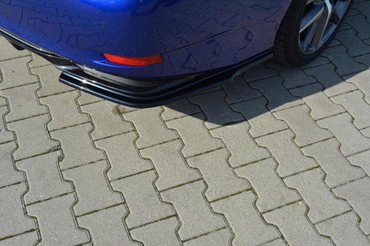 Heck Ansatz Flaps Diffusor passend für Lexus GS Mk4 Facelift H schwarz Hochglanz – Ansicht 3
