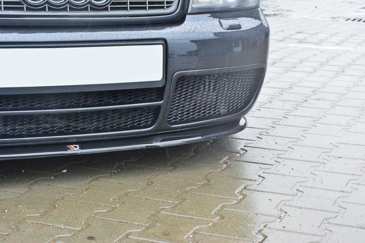 Street+ Spoilerlippe Front Ansatz passend für AUDI S4 B5 schwarz Hochglanz – Ansicht 4