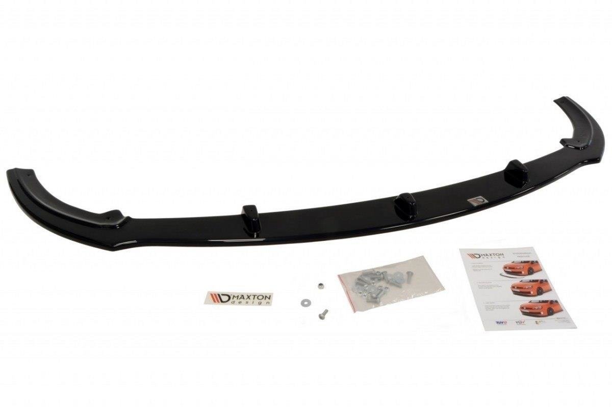 Street+ Spoilerlippe Front Ansatz V.1 passend für Ford Focus ST Mk2  schwarz Hochglanz – Ansicht 3