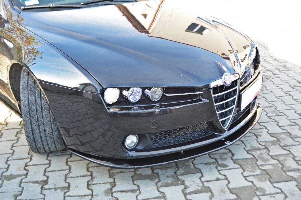 Street+ Spoilerlippe Front Ansatz passend für v.2 ALFA ROMEO 159 schwarz Hochglanz – Ansicht 3