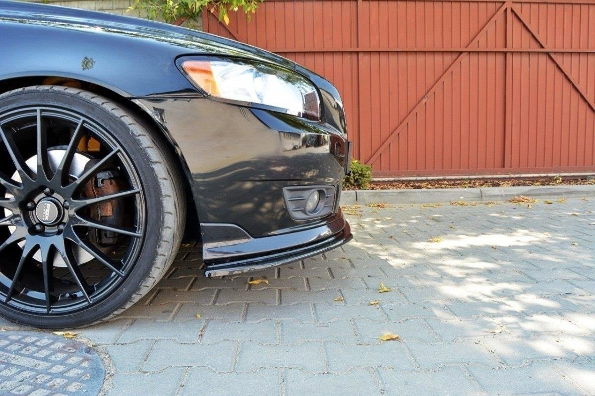 Street+ Spoilerlippe Front Ansatz passend für v.1 VOLVO V50F R-DESIGN schwarz Hochglanz – Ansicht 3