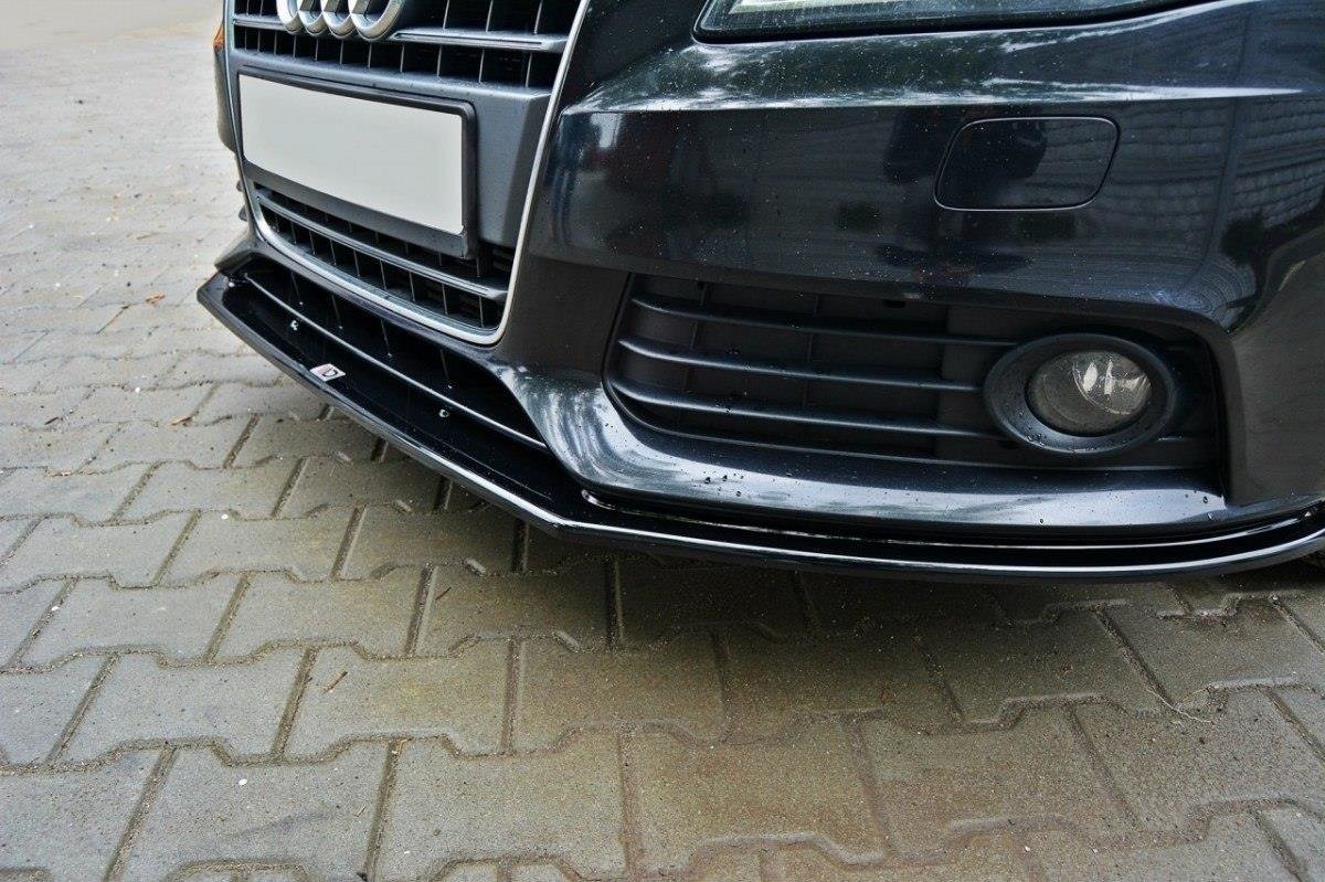 Front Diffuser V.2 Audi A4 Limousine / Avant B8  schwarz Hochglanz – Ansicht 4