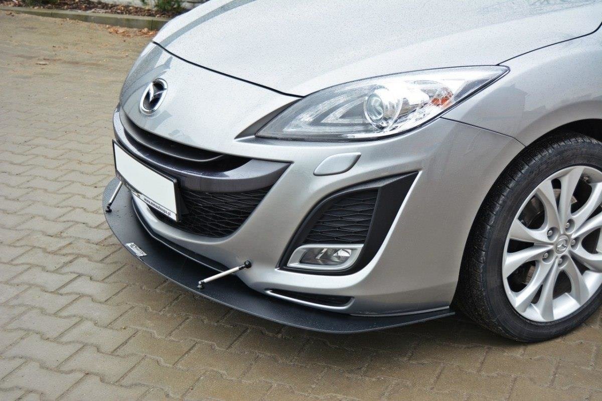 Racing Street+ Spoilerlippe Front Ansatz passend für MAZDA 3 MK2 SPORT (vor Facelift) – Ansicht 1
