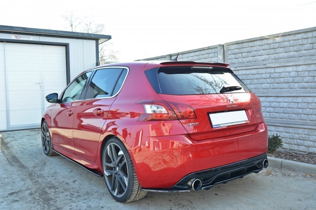 Heckansatz PEUGEOT 308 II GTI im DTM LOOK schwarz Hochglanz – Ansicht 4