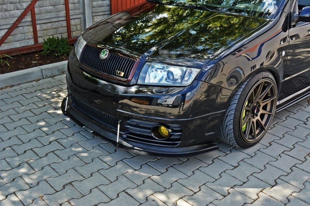 Sport Street+ Spoilerlippe Front Ansatz passend für Skoda Fabia RS Mk1 – Ansicht 1