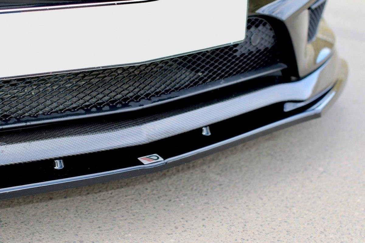 Street+ Spoilerlippe Front Ansatz passend für v.2 MERCEDES CLA 45 AMG C117 (vor Facelift) schwarz Hochglanz – Ansicht 4