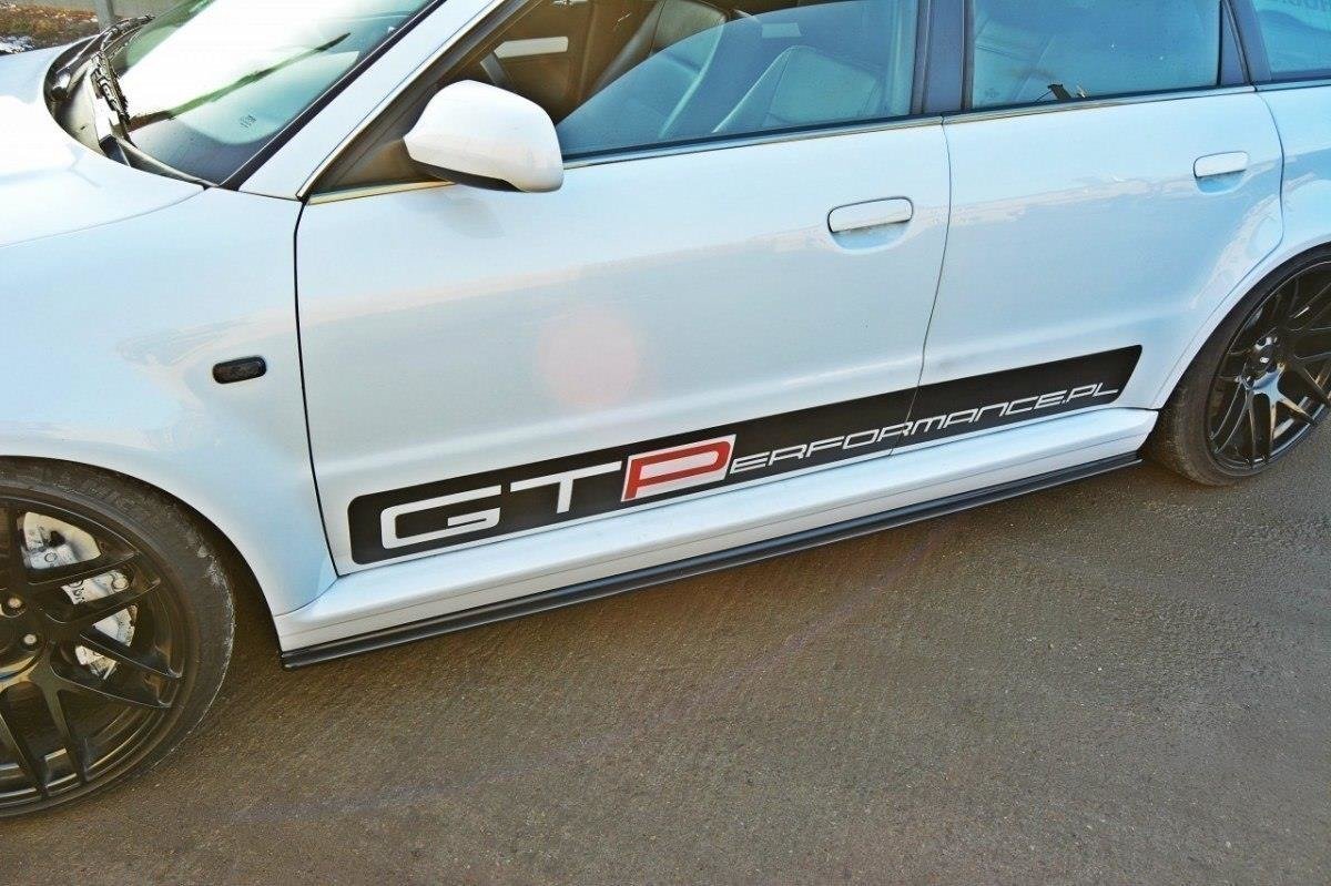 Street+ Seitenschweller Leisten passend für AUDI RS4 B5 schwarz Hochglanz – Ansicht 3