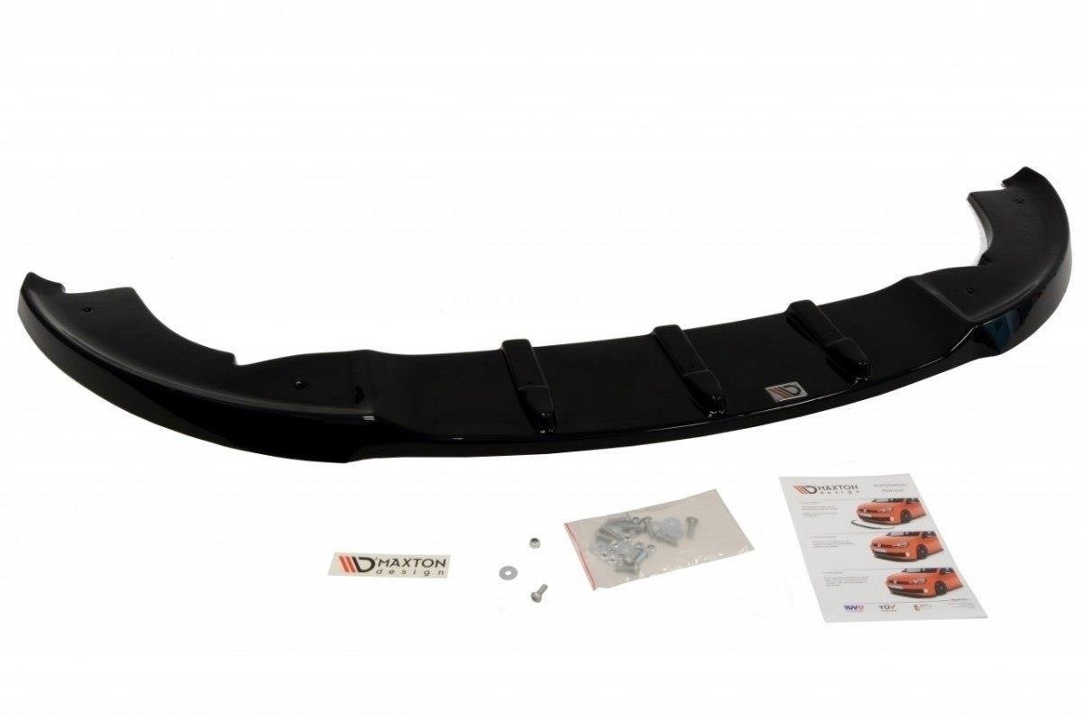 Street+ Spoilerlippe Front Ansatz passend für SEAT IBIZA IV (6J) vor Facelift schwarz Hochglanz – Ansicht 1