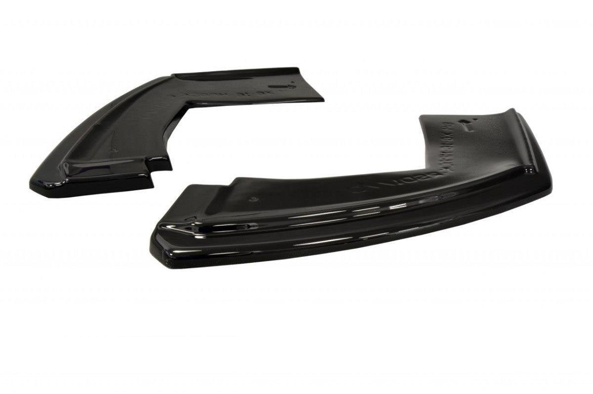 Heck Ansatz Flaps Diffusor passend für BMW X6 M-Paket F16  schwarz Hochglanz – Ansicht 7