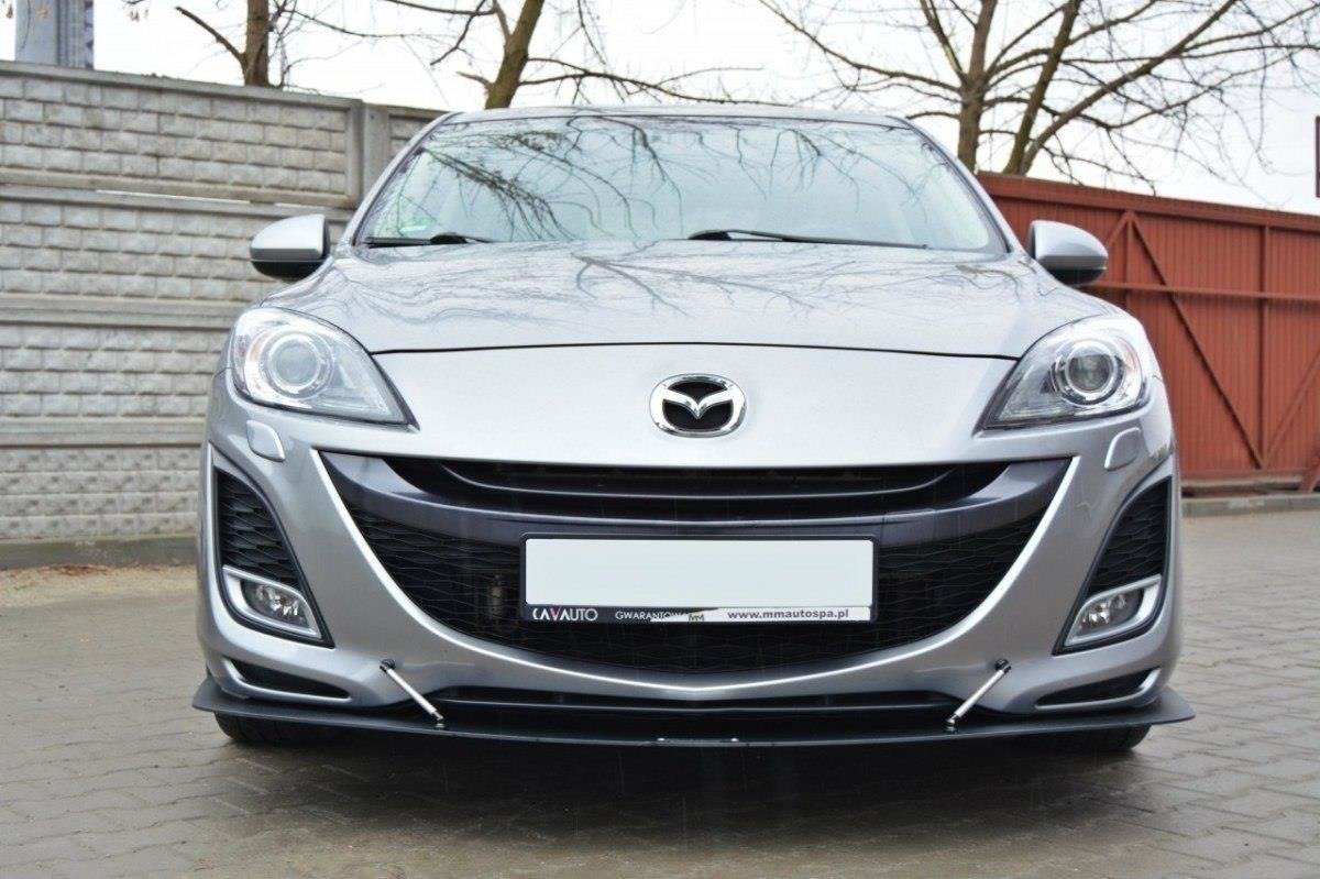 Racing Street+ Spoilerlippe Front Ansatz passend für MAZDA 3 MK2 SPORT (vor Facelift) – Ansicht 3