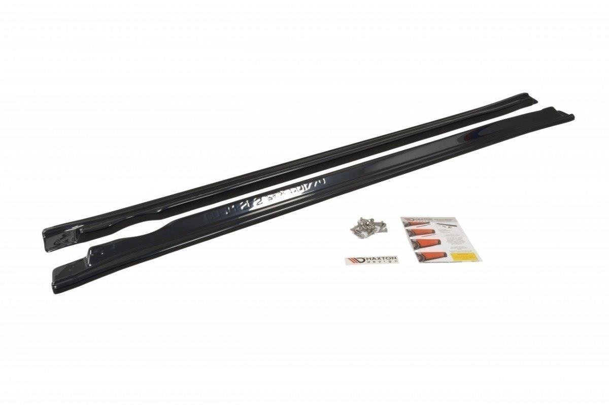 Street+ Seitenschweller Leisten passend für Subaru Impreza II WRX schwarz Hochglanz – Ansicht 2