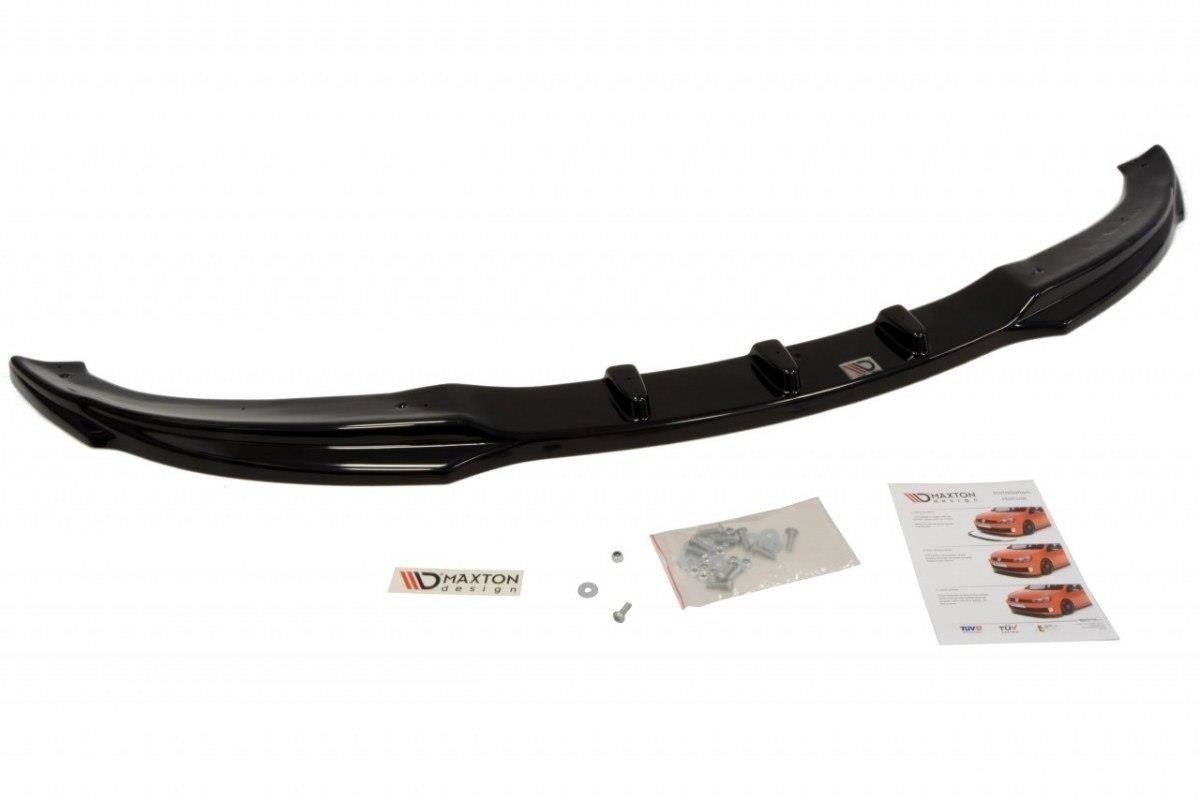 Street+ Spoilerlippe Front Ansatz passend für BMW 3er E46 COUPE Facelift schwarz Hochglanz – Ansicht 1