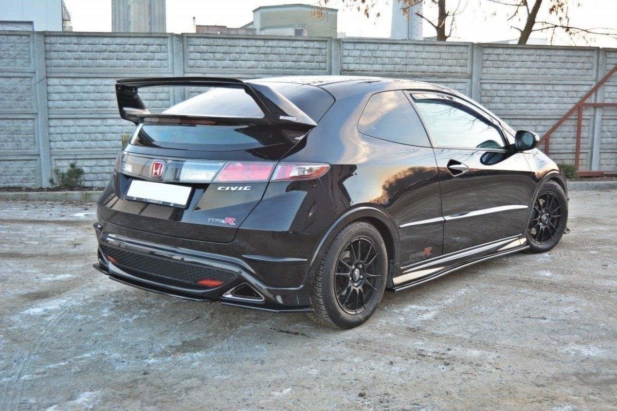 Heckansatz HONDA CIVIC VIII TYPE S/R  schwarz Hochglanz – Ansicht 5