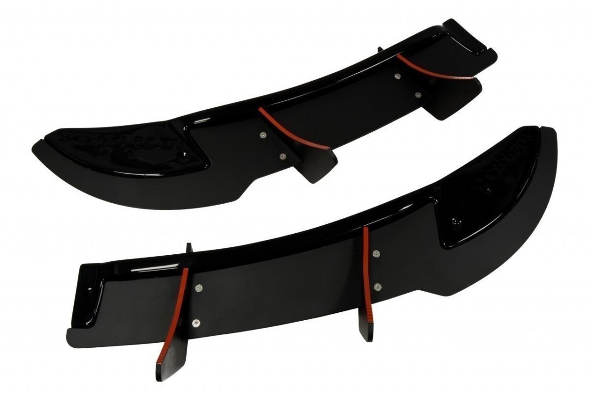 Heck Ansatz Flaps Diffusor passend für VW GOLF 6 R (CNC) schwarz Hochglanz – Ansicht 3