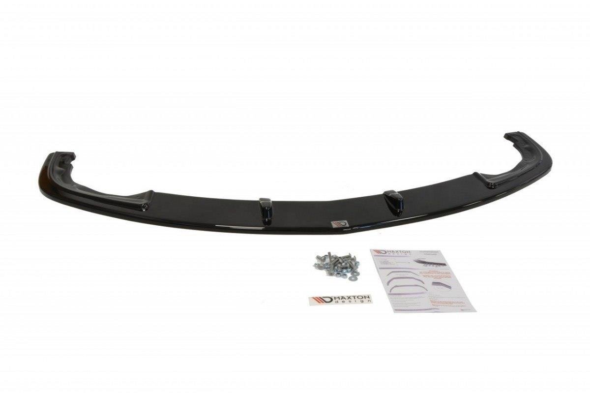 Street+ Spoilerlippe Front Ansatz passend für v.2 MAZDA 3 MK2 MPS schwarz Hochglanz – Ansicht 2