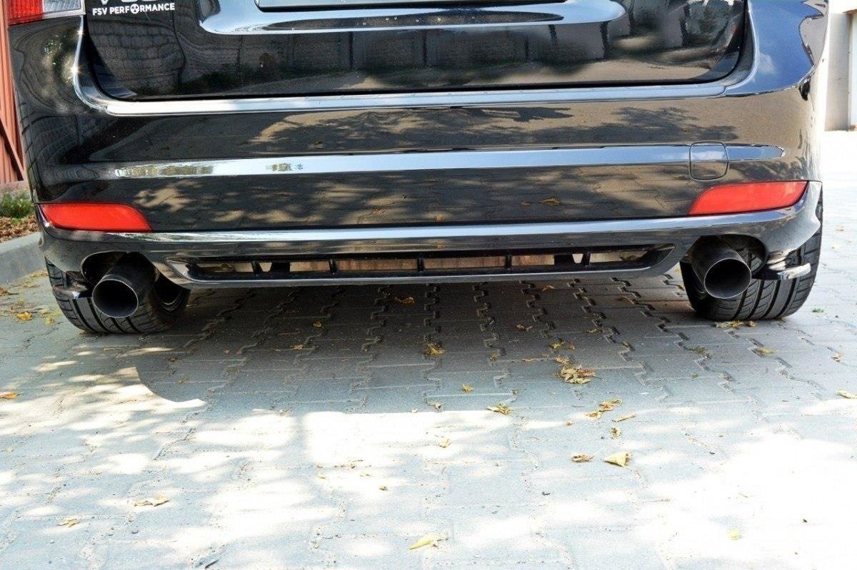 Heck Ansatz Flaps Diffusor passend für VOLVO V50F R-DESIGN schwarz Hochglanz – Ansicht 4