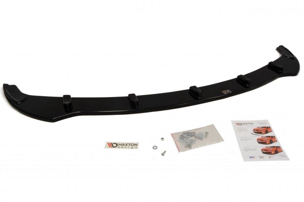 Street+ Spoilerlippe Front Ansatz passend für BMW 5er E60 / E61 Facelift schwarz Hochglanz – Ansicht 1