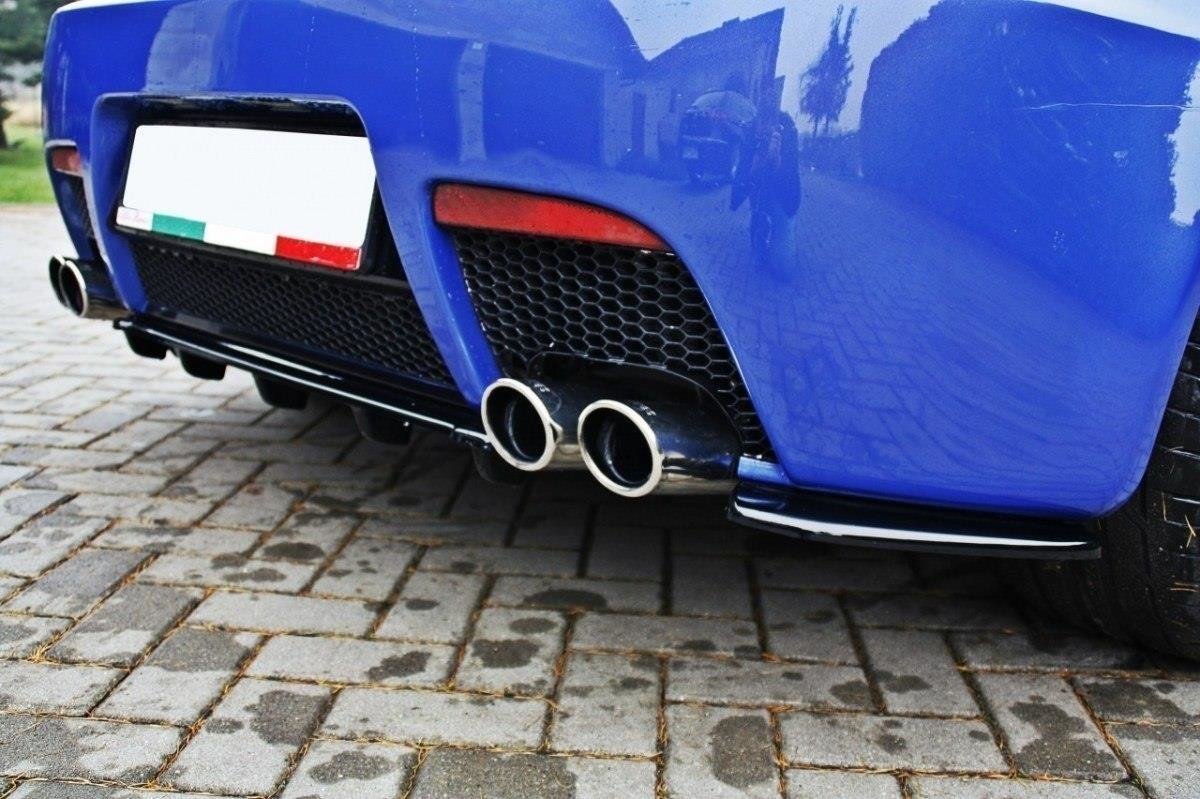 Heck Ansatz Flaps Diffusor passend für Alfa Romeo 147 GTA schwarz Hochglanz – Ansicht 1