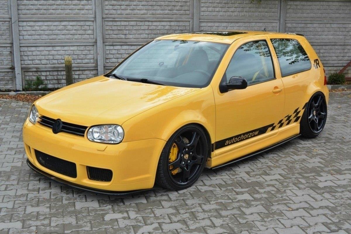 Street+ Spoilerlippe Front Ansatz passend für VW GOLF 4 R32 schwarz Hochglanz – Ansicht 5