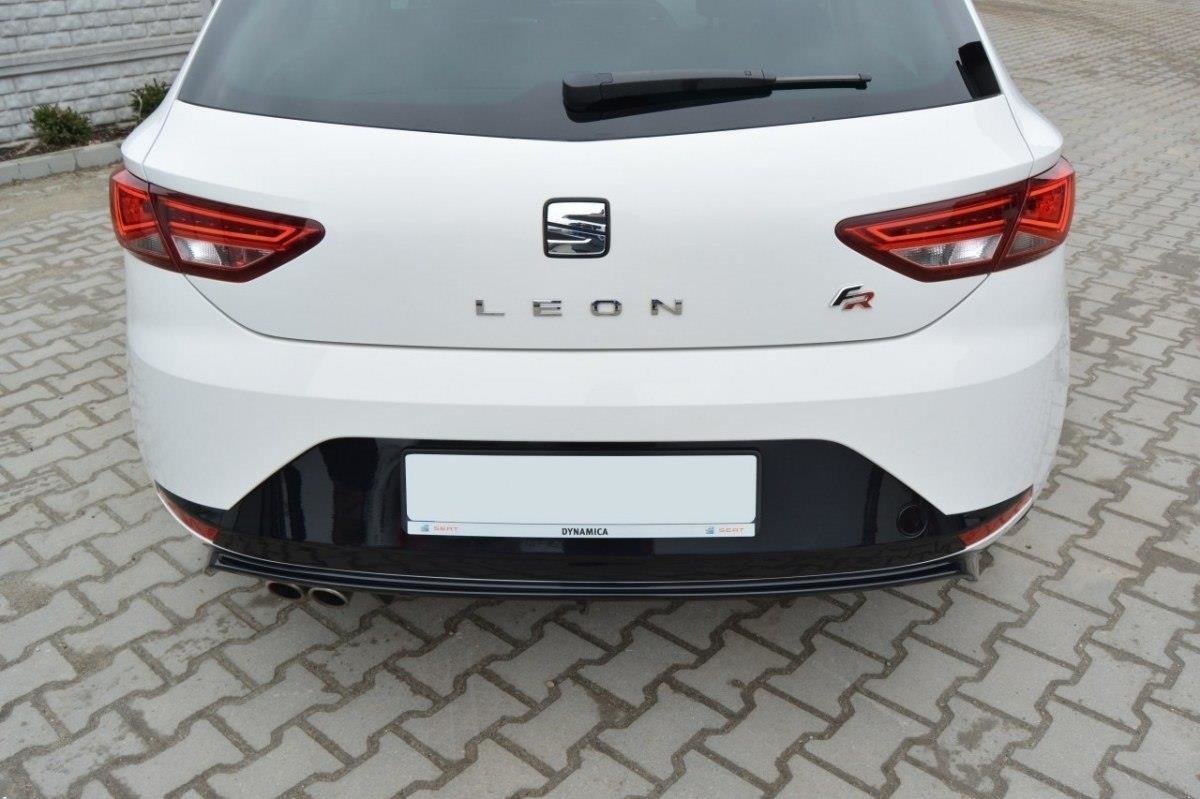 Diffusor Heck Ansatz passend für SEAT LEON III FR schwarz Hochglanz – Ansicht 5