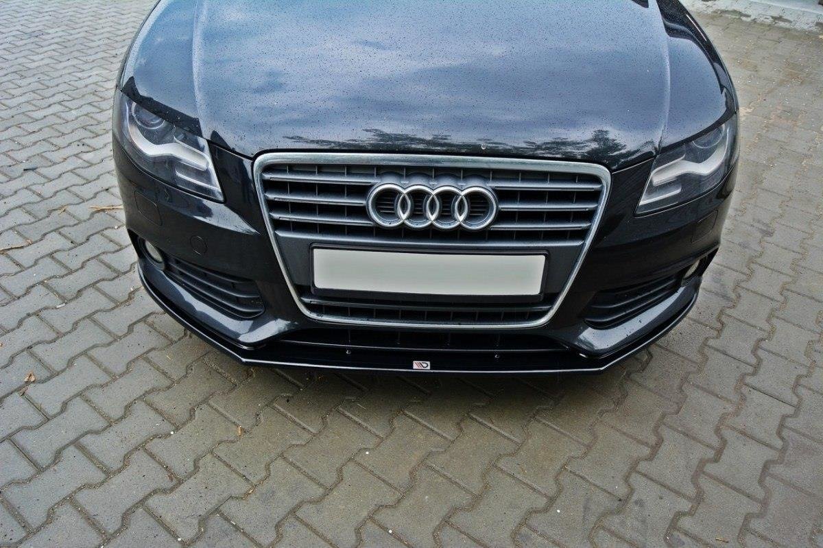 Front Diffuser V.2 Audi A4 Limousine / Avant B8  schwarz Hochglanz – Ansicht 3