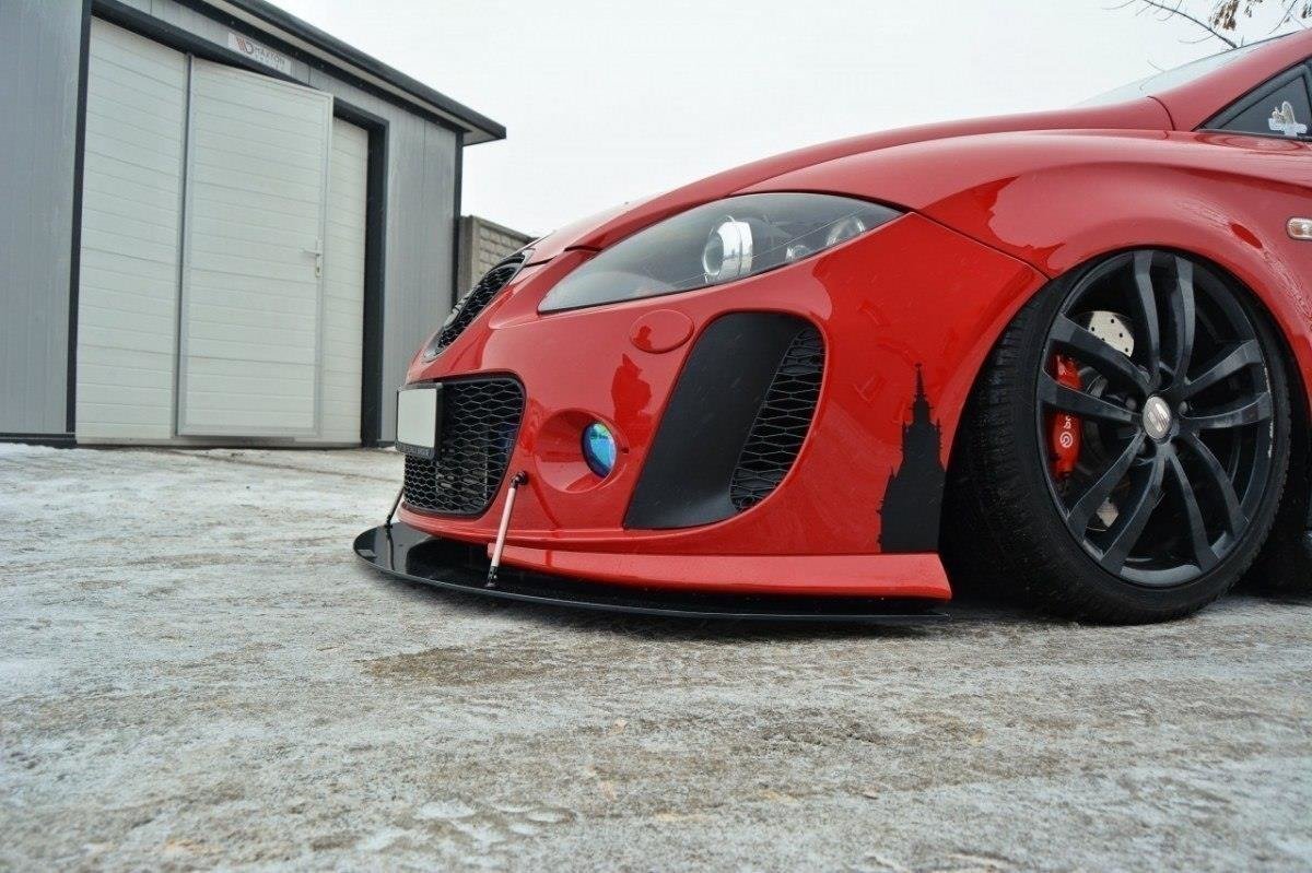 Racing Street+ Spoilerlippe Front Ansatz V.1 passend für SEAT LEON MK2 MS DESIGN – Ansicht 4
