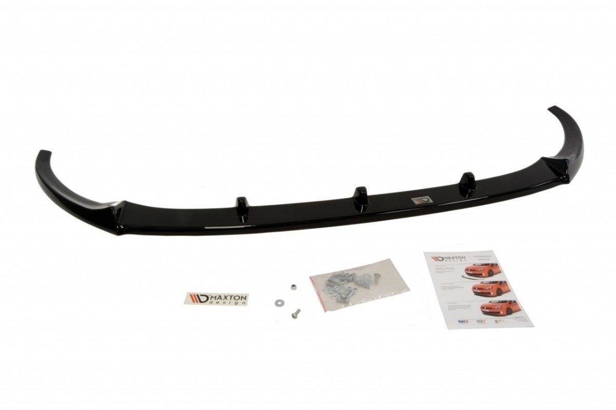 Street+ Spoilerlippe Front Ansatz passend für OPEL CORSA E OPC/VXR NÜRBURG schwarz Hochglanz – Ansicht 1