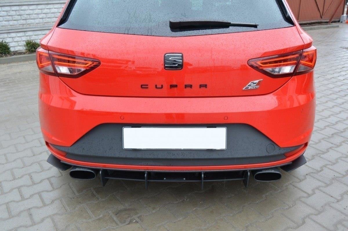 SEAT LEON III CUPRA Diffusor Heck Ansatz passend für Heckschürze passend für & Heck Ansatz Flaps Diffusor passend für – Ansicht 3