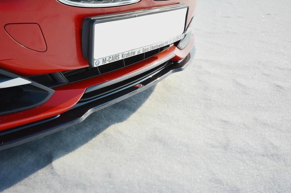 Street+ Spoilerlippe Front Ansatz V.1 passend für BMW 3er F30 schwarz Hochglanz – Ansicht 3