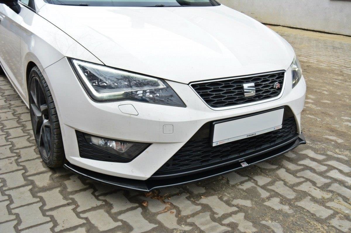 Street+ Spoilerlippe Front Ansatz passend für SEAT LEON III CUPRA / FR schwarz Hochglanz – Ansicht 7