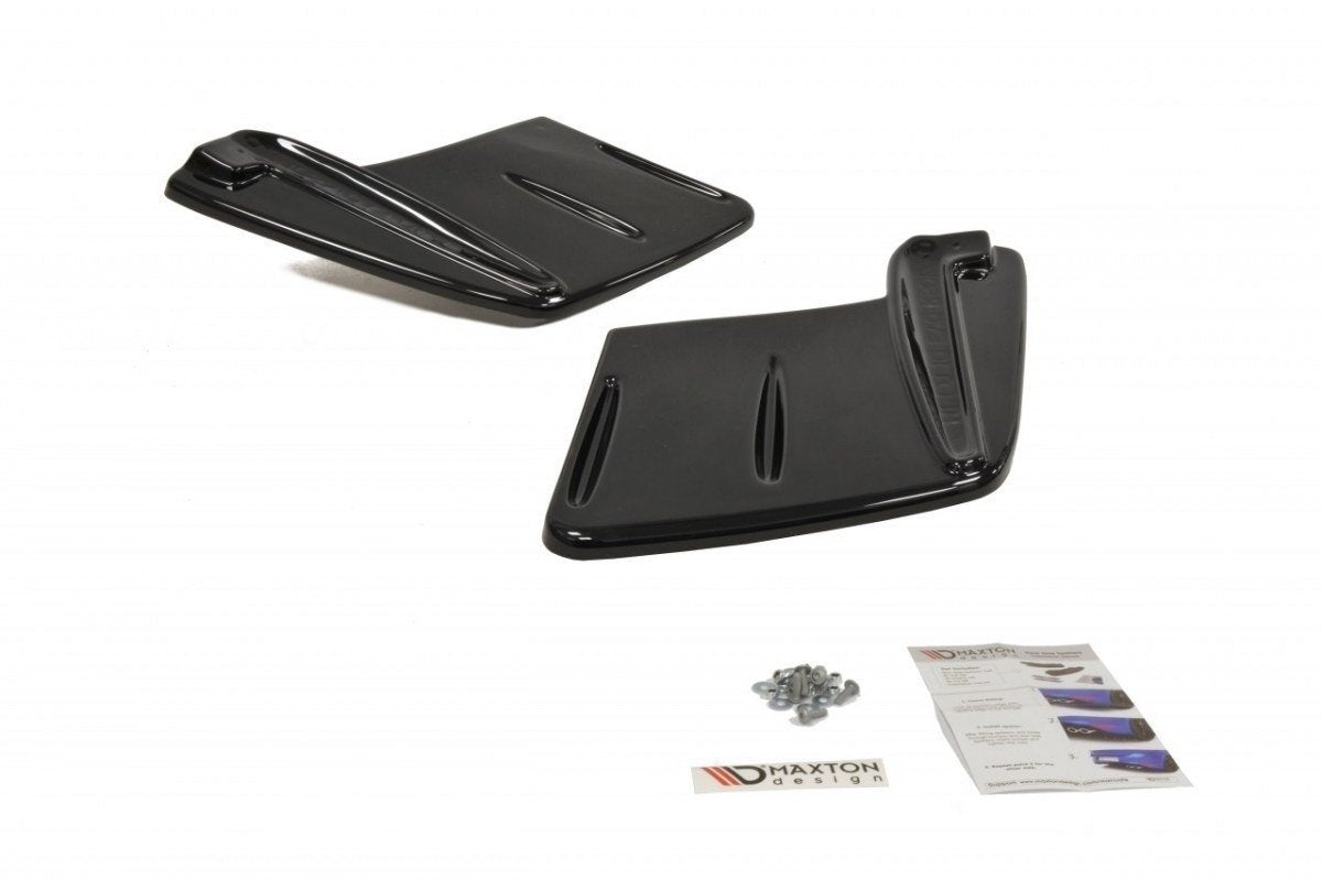 Heck Ansatz Flaps Diffusor passend für Mitsubishi Lancer Evo X schwarz Hochglanz – Ansicht 6
