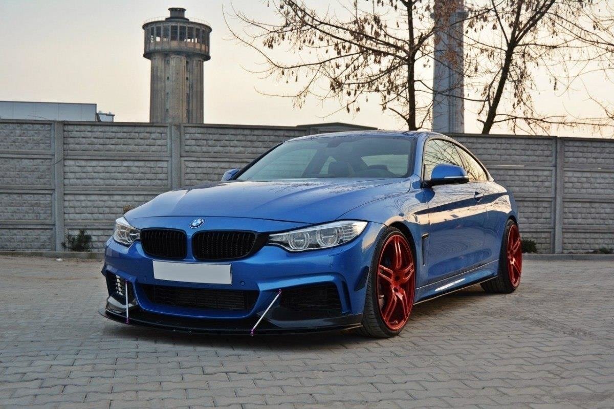 Racing Street+ Spoilerlippe Front Ansatz V.3 passend für BMW 4er Coupe / Gran Coupe / Cabrio M-Paket F32 / F36 / F33 – Ansicht 3