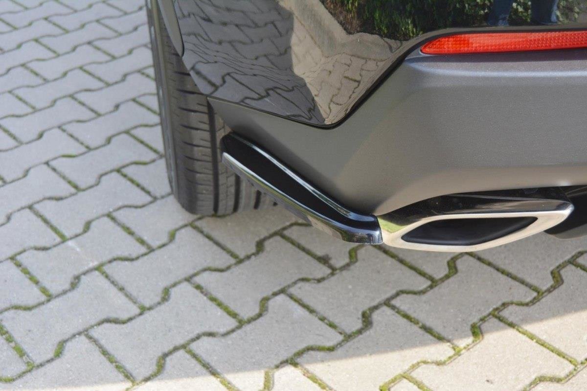 Heck Ansatz Flaps Diffusor passend für Lexus NX Mk1 T schwarz Hochglanz – Ansicht 1