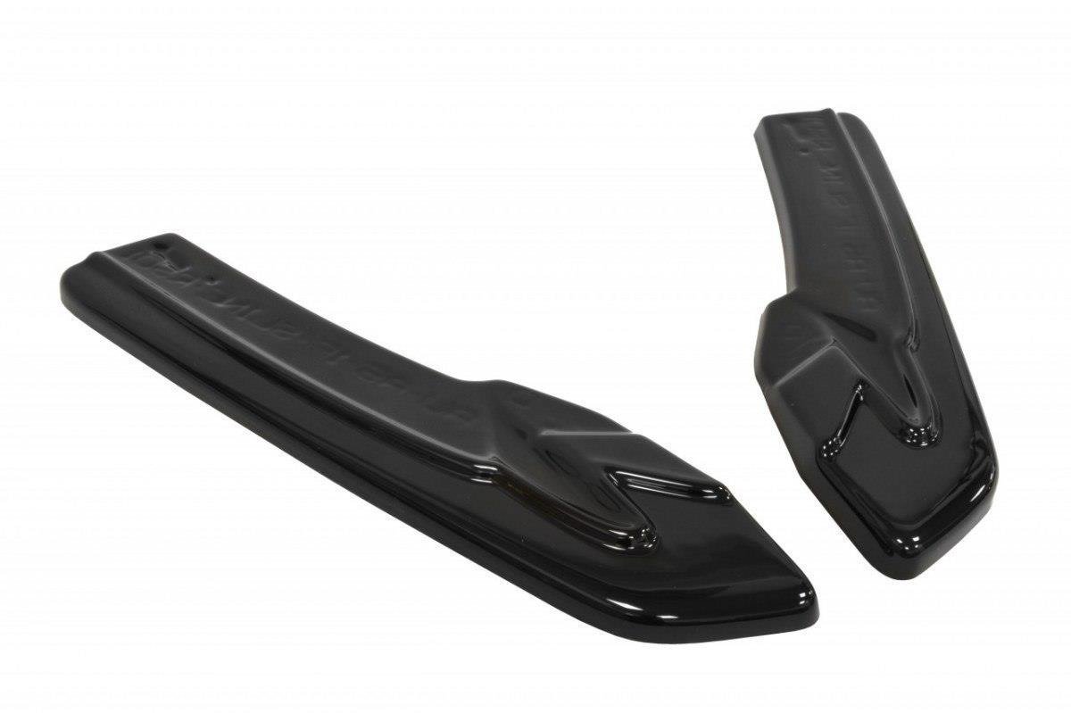 Heck Ansatz Flaps Diffusor passend für Audi A5 S-Line 8T Facelift Facelift schwarz Hochglanz – Ansicht 5
