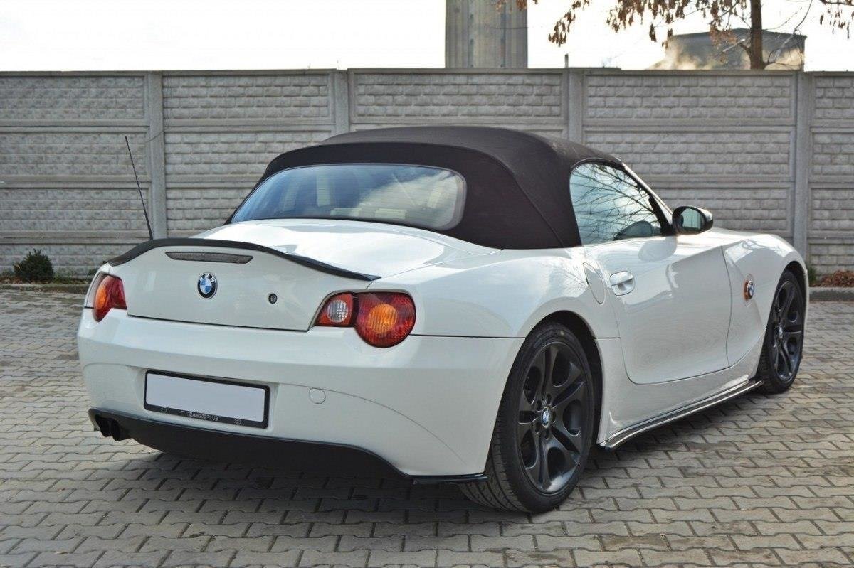 Heck Ansatz Flaps Diffusor passend für BMW Z4 E85 / E86 vor Facelift schwarz Hochglanz – Ansicht 5
