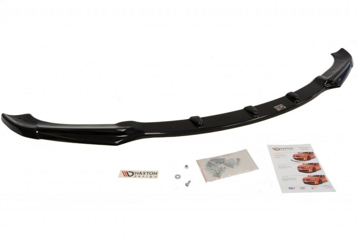 Street+ Spoilerlippe Front Ansatz passend für BMW 3er E46 LIMOUSINE Facelift schwarz Hochglanz – Ansicht 3