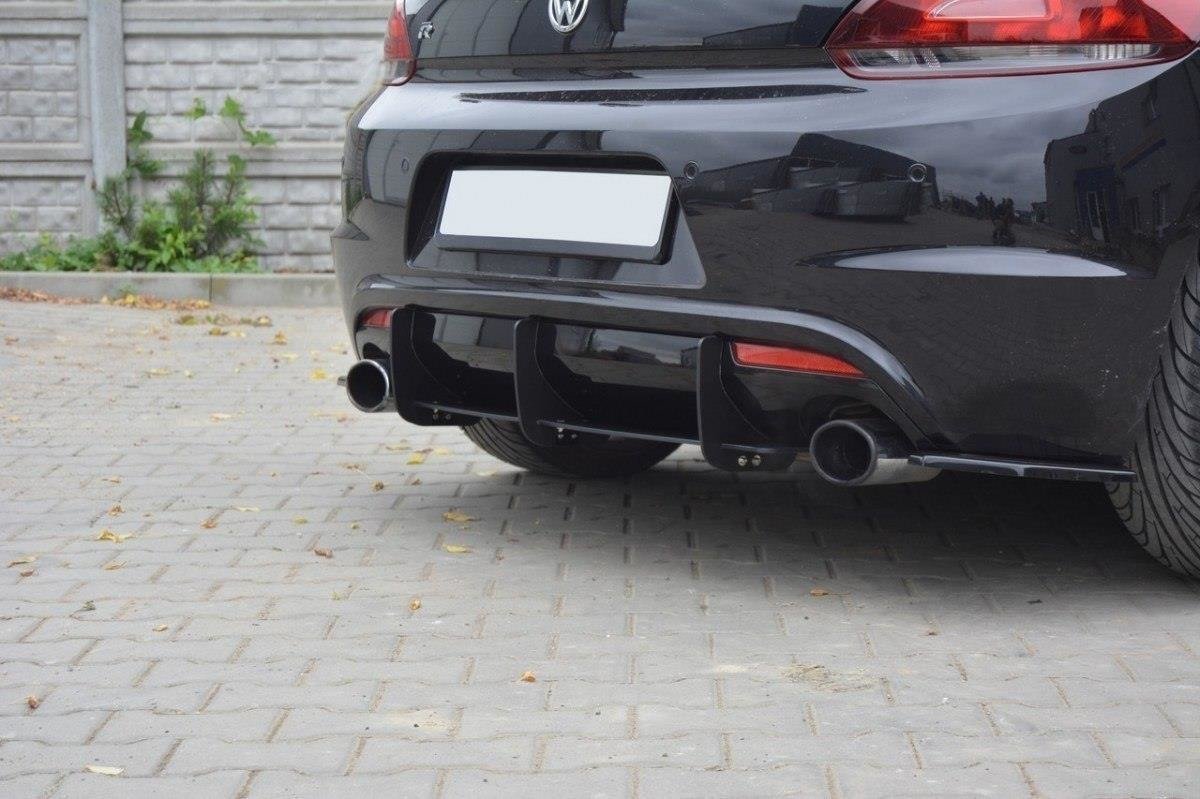 VW SCIROCCO R Diffusor Heck Ansatz passend für Heckschürze passend für & Heck Ansatz Flaps Diffusor passend für – Ansicht 1