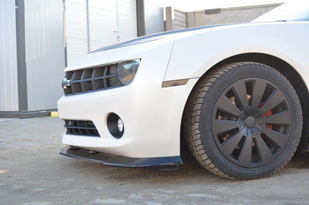 Street+ Spoilerlippe Front Ansatz passend für Chevrolet Camaro Standard Mk5 schwarz Hochglanz – Ansicht 4