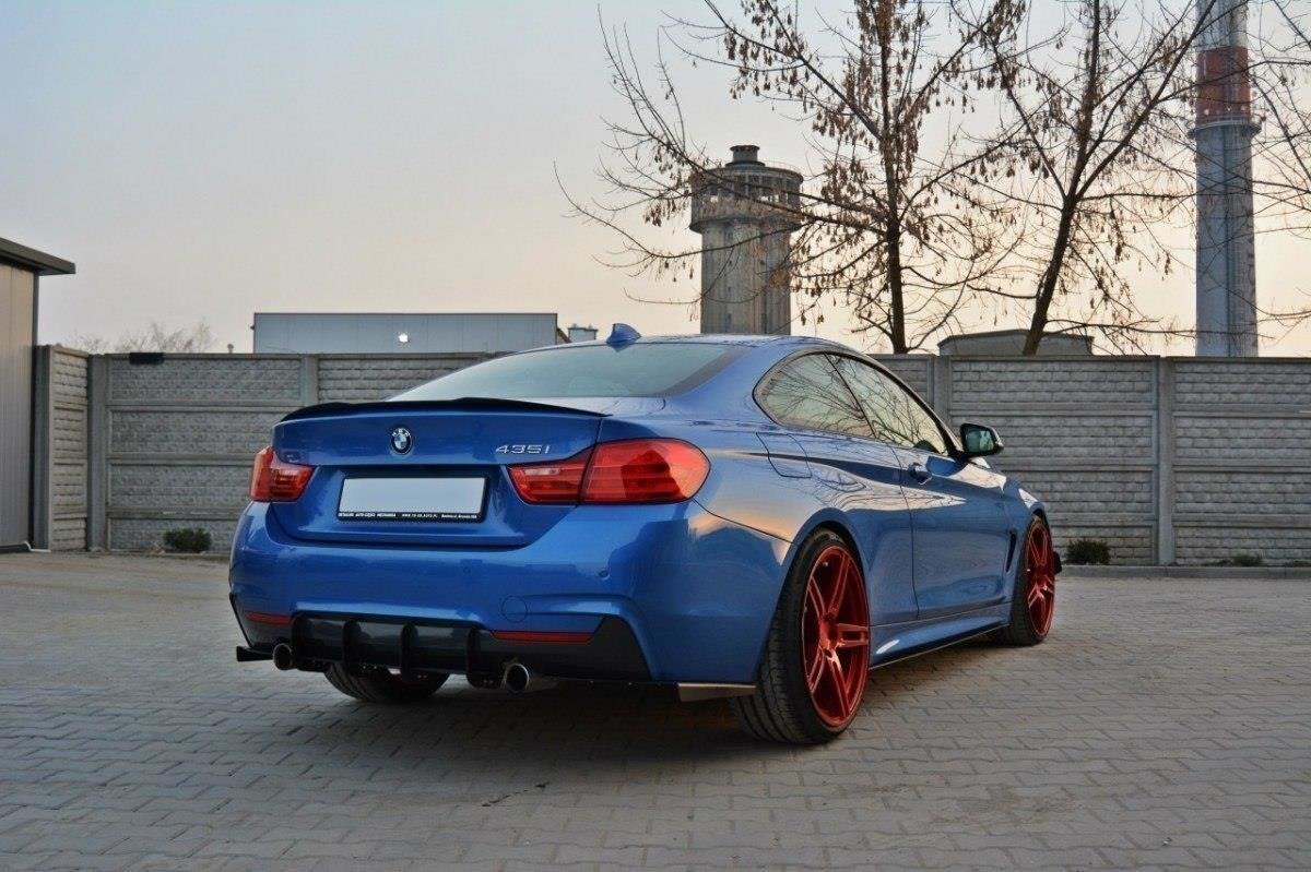Diffusor Heck Ansatz passend für Heckschürze passend für & Heck Ansatz Flaps Diffusor passend für BMW 4er Coupe / Gran Coupe / Cabrio M-Paket F32 / F36 / F33 – Ansicht 5