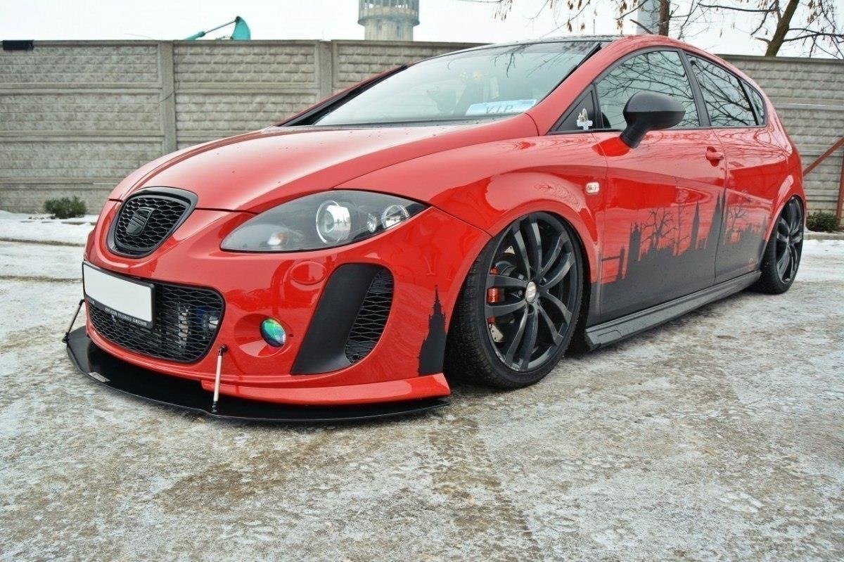 Racing Street+ Spoilerlippe Front Ansatz V.2 passend für SEAT LEON MK2 MS DESIGN – Ansicht 4