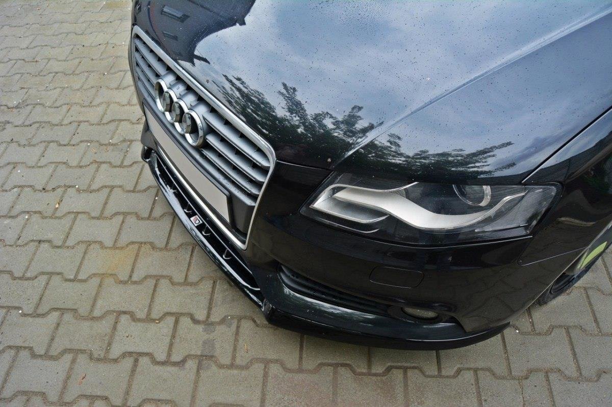 Front Diffuser V.1 Audi A4 Limousine / Avant B8  schwarz Hochglanz – Ansicht 4