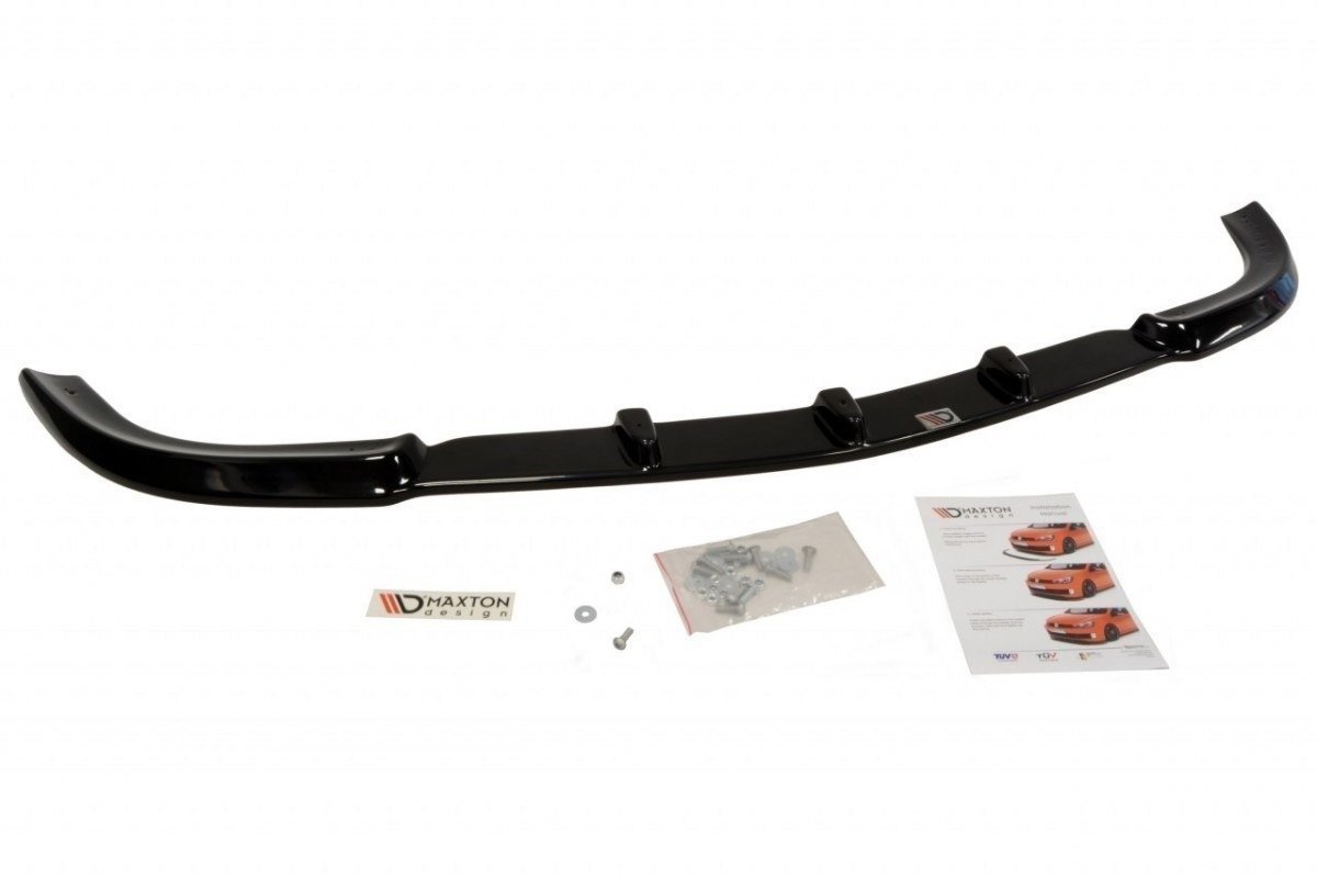 Street+ Spoilerlippe Front Ansatz passend für MERCEDES SLK R170 schwarz Hochglanz – Ansicht 3