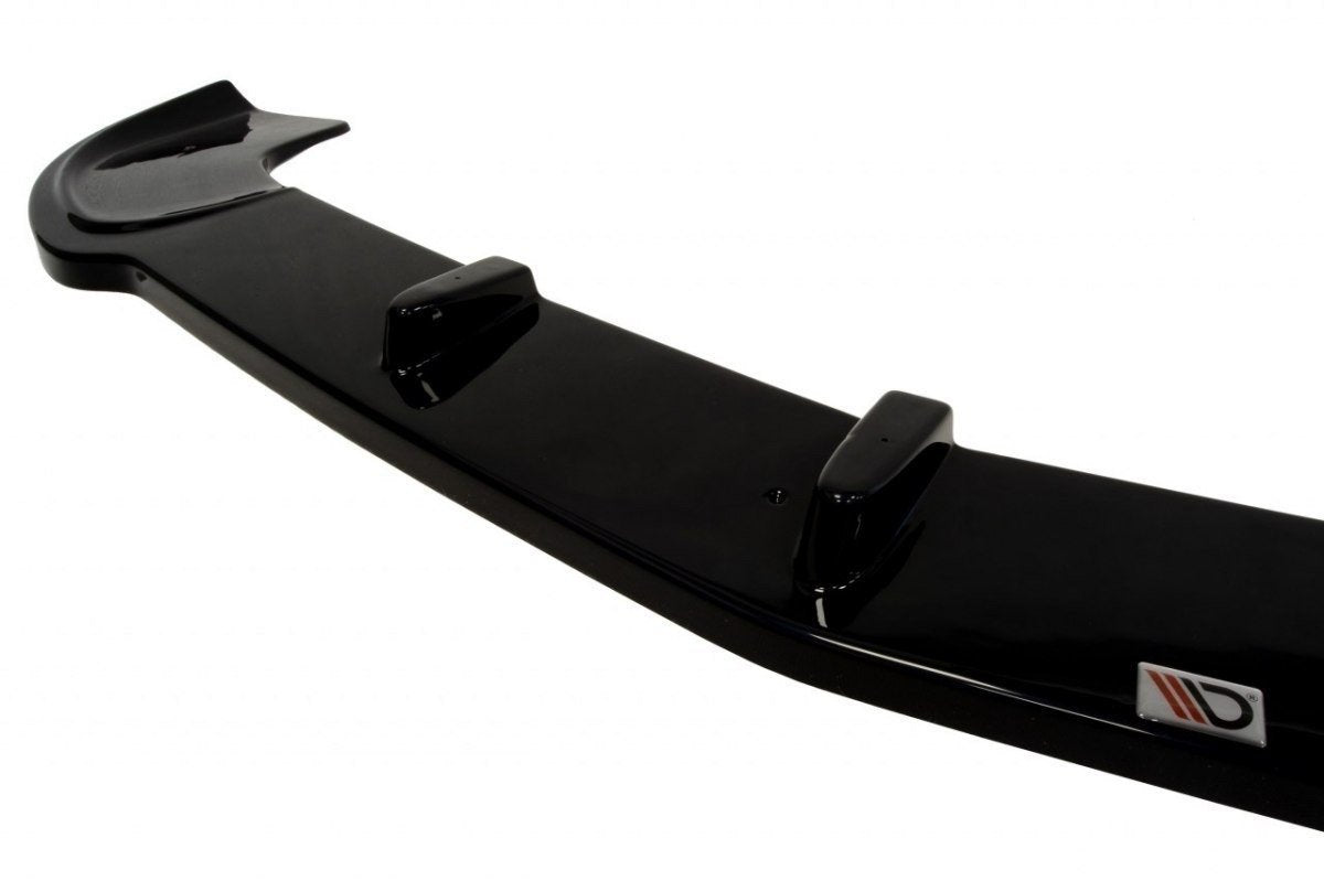 Street+ Spoilerlippe Front Ansatz passend für MERCEDES SLK R171 (FÜR ME-SLK-R171-AMG204-F1) schwarz Hochglanz – Ansicht 4