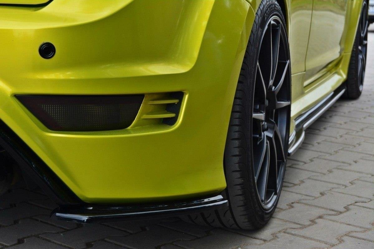 Heck Ansatz Flaps Diffusor passend für Ford Focus RS Mk2 schwarz Hochglanz – Ansicht 1